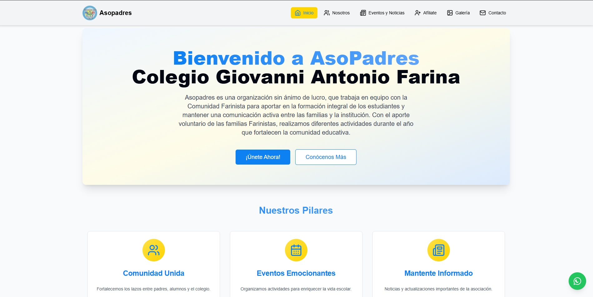 Pagina web-Colegio